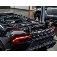 Performante Style Forged Dry Carbon Fiber Rear Engine Hood & Spoiler Wing Set For Lamborghini Huracan LP610 & LP580 & EVO & STO & Tecnica 2014-2025