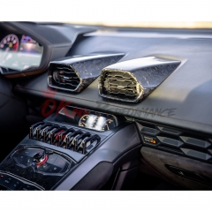Forged Dry Carbon Fiber Interiors Kits AC Panel Trim Cover (add on) For Lamborghini Huracan LP610 & LP580 & EVO LHD 2014-2025