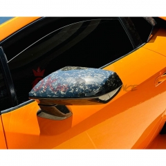Novitec Style Dry Forged Carbon Fiber Mirror Caps Cover For Lamborghini Huracan LP580 & LP610 & Performante & EVO & STO & Tecnica 2014-2025