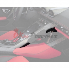 Dry Carbon Fiber Interiors Kits Left & Right Center Console Trim Panel (Replacement) For Lamborghini Huracan LP610 & LP580 & EVO & Tecnica 2014-2025