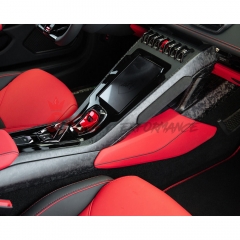 Dry Carbon Fiber Interiors Kits Left & Right Center Console Trim Panel (Replacement) For Lamborghini Huracan LP610 & LP580 & EVO & Tecnica 2014-2025