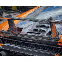 Performante Style Dry Carbon Fiber Rear Engine Hood & Spoiler Wing Set For Lamborghini Huracan LP610 & LP580 & EVO & STO & Tecnica 2014-2025