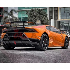 Performante Style Dry Carbon Fiber Rear Engine Hood & Spoiler Wing Set For Lamborghini Huracan LP610 & LP580 & EVO & STO & Tecnica 2014-2025