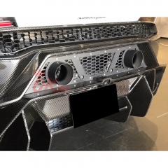 Vorsteiner Center Exit ExhaUst Style Dry Carbon Fiber with Portion Primer Rear Bumper For Lamborghini Huracan EVO & Tecnica 2020-2025