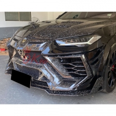 Mansory Style Dry Carbon Fiber with Portion Primer Front Bumper For Lamborghini URUS 2018-2022