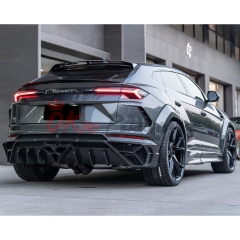 Mansory Style Dry Carbon Fiber with Portion Primer Rear Bumper For Lamborghini URUS 2018-2022