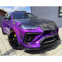 Mansory Style Dry Carbon Fiber with Portion Primer Front Bumper For Lamborghini URUS 2018-2022