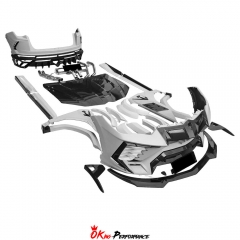 Mansory Style Dry Carbon Fiber with Portion Primer Body Kits For Lamborghini URUS 2018-2022