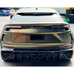 Mansory Style Dry Carbon Fiber with Portion Primer Rear Bumper For Lamborghini URUS 2018-2022