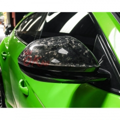 Topcar Style Dry Carbon Fiber Side Mirror Caps For Lamborghini URUS 2018-2022