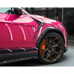 TopCar Style Dry Carbon Fiber Wheel Trims (6PCS) For Lamborghini URUS 2018-2022