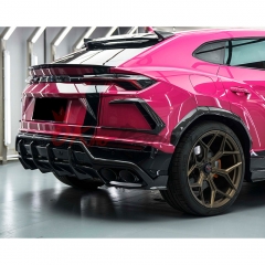 TopCar Style Dry Carbon Fiber Wheel Trims (6PCS) For Lamborghini URUS 2018-2022