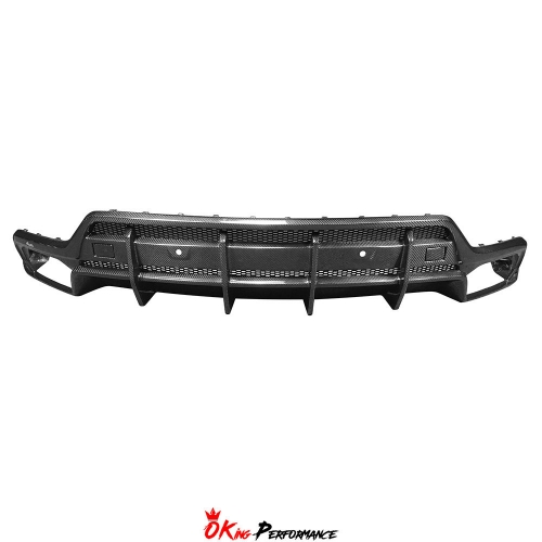 TopCar Style Dry Carbon Fiber Rear Diffuser For Lamborghini URUS 2018-2022