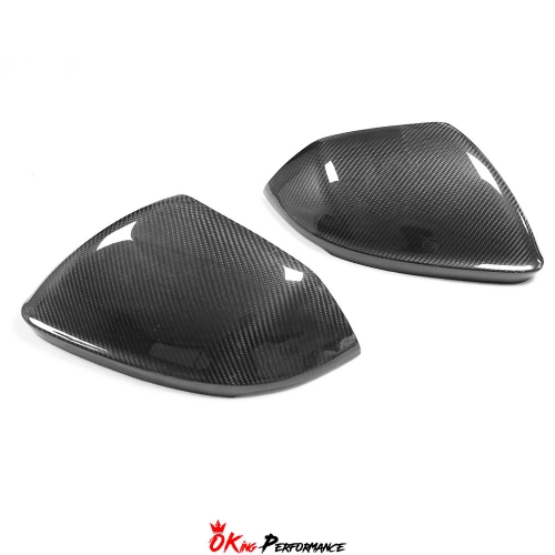 Topcar Style Dry Carbon Fiber Side Mirror Caps For Lamborghini URUS 2018-2022