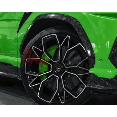 TopCar Style Dry Carbon Fiber Wheel Trims (6PCS) For Lamborghini URUS 2018-2022