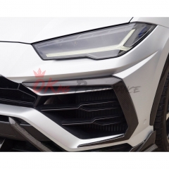 TC-Style Dry Carbon Fiber Front Bumper Vent Canard For Lamborghini URUS 2018-2022
