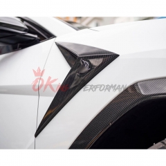 TopCar Style Dry Carbon Fiber Fender Side Trims For Lamborghini URUS 2018-2022
