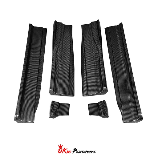 TopCar Style Dry Carbon Fiber Side Skirt For Lamborghini URUS 2018-2022