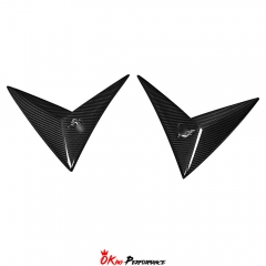 TopCar Style Dry Carbon Fiber Fender Side Trims For Lamborghini URUS 2018-2022