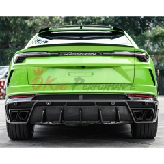 MSY Style Dry Carbon Fiber Rear Diffuser With Exhaust Tips For Lamborghini URUS 2018-2022
