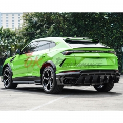 MSY Style Dry Carbon Fiber Rear Diffuser With Exhaust Tips For Lamborghini URUS 2018-2022