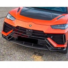 Performante Style Dry Carbon Fiber Front Lip & Front Bumper Trim For Lamborghini URUS S 2023-2025
