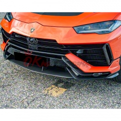 Performante Style Dry Carbon Fiber Front Lip & Front Bumper Trim For Lamborghini URUS S 2023-2025