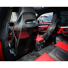Dry Carbon Fiber Seat Back Panel Covers For Lamborghini URUS 2018-2022