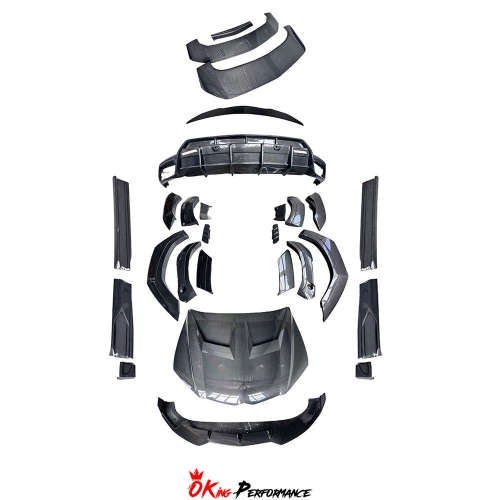 1016 Style Dry Carbon Fiber Wide Body Kit & Hood For Lamborghini URUS 2018-2022