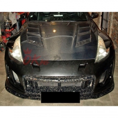 Varis Arising II Style Partial Forged Carbon Fiber Front Bumper For Nissan 370Z Z34 2008-2019