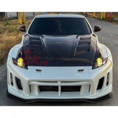 Varis Arising II Style Glass Fiber Front Bumper For Nissan 370Z Z34 2008-2019
