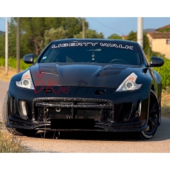 Varis Arising II Style Partial Forged Carbon Fiber Front Bumper For Nissan 370Z Z34 2008-2019