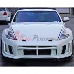 Varis Arising II Style Glass Fiber Front Bumper For Nissan 370Z Z34 2008-2019