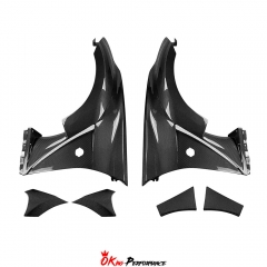 Varis Arising II Style Carbon Fiber Fender (Fit With Varis Front Bumper) For Nissan 370Z Z34 2008-2019