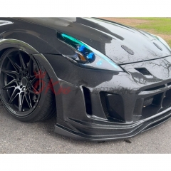 Varis Arising II Style Carbon Fiber Front Bumper For NIissan 370Z Z34 2008-2019