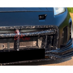 Varis Arising II Style Partial Forged Carbon Fiber Front Bumper For Nissan 370Z Z34 2008-2019