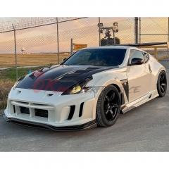 Varis Arising II Style Glass Fiber Front Bumper For Nissan 370Z Z34 2008-2019