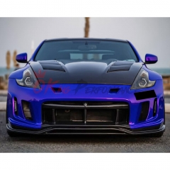 Varis Arising II Style Half Carbon Fiber Front Bumper For NIissan 370Z Z34 2008-2019