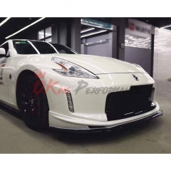 Varis Style Half Carbon Fiber Front Lip For Nissan 370Z Z34 2012-2019