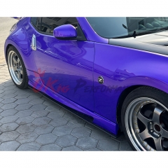 Varis Style Half Carbon Fiber Side Skirt With Underboard For Nissan 370Z Z34 2008-2019