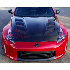 Amuse Style Carbon Fiber Hood For Nissan 370Z Z34 2008-2019