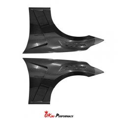 Vented V3 Style Carbon Fiber Fender For Nissan 370Z Z34 2008-2019