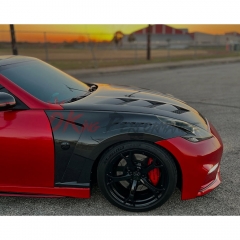 Vented V3 Style Carbon Fiber Fender For Nissan 370Z Z34 2008-2019