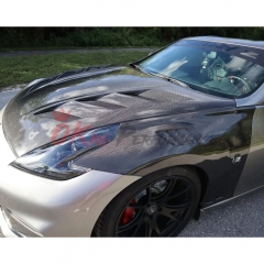 Vented V2 Style Carbon Fiber Fender For Nissan 370Z Z34 2008-2019