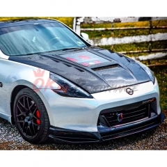 CMST Transparent Window Style Carbon Fiber Hood For Nissan 370Z Z34 2008-2019