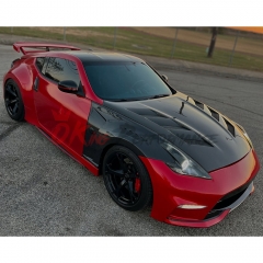 Vented V3 Style Carbon Fiber Fender For Nissan 370Z Z34 2008-2019