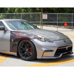 Vented V2 Style Carbon Fiber Fender For Nissan 370Z Z34 2008-2019