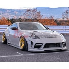 Webersport Zenit Line Style Carbon Fiber Front Lip For Nissan 370Z Z34 2008-2019 Webersport Front Bumper Only