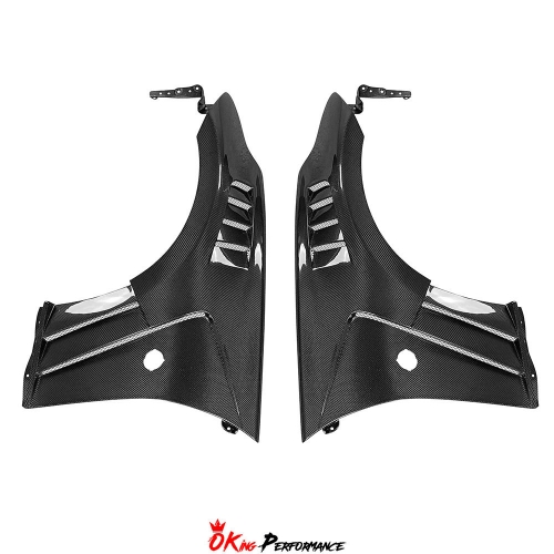 Vented V2 Style Carbon Fiber Fender For Nissan 370Z Z34 2008-2019