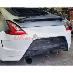Amuse Style Partial Carbon Fiber Rear Bumper For Nissan 370Z Z34 2008-2019